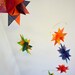 Hanging Nursery Origami Star Mobile -'Orion' Rainbow