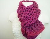 Ambrosia Pink Crocheted Scarf