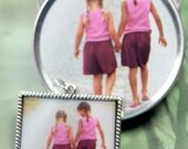 Custom Pendant and Necklace and GIFT TIN under Resin Altered Art by Shadesongs with Free Shipping