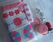 Vintage Ribbon, Buttons & Swarovski Sew-on Packs