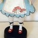 Alice in Wonderland Folk Art Doll Sculpture-- Hand Painted Original-- Made to order within a week