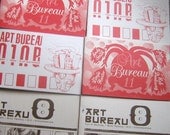 3 Early ART BUREAU zines with stickers (No. 8, 9 & 11)