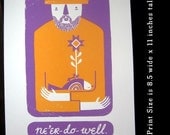 Stuart Kolakovic Signed Screenprint (Ne'er-do-well)