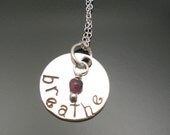 Focal Point Birth Pendant- breathe