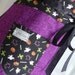 Womens Full Apron Adult Chef Hostess - Halloween Spooky Pumpkins in Purple
