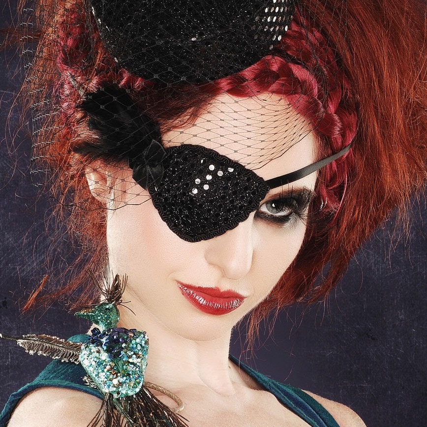 Black Feather Eye Patch