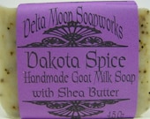 Dakota Spice Goat Milk Soap, chai tea soap, shea butter soap,. handmade unisex soap, Olive oil soap