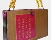 Webster's Dictionary Book Handbag Purse 1966