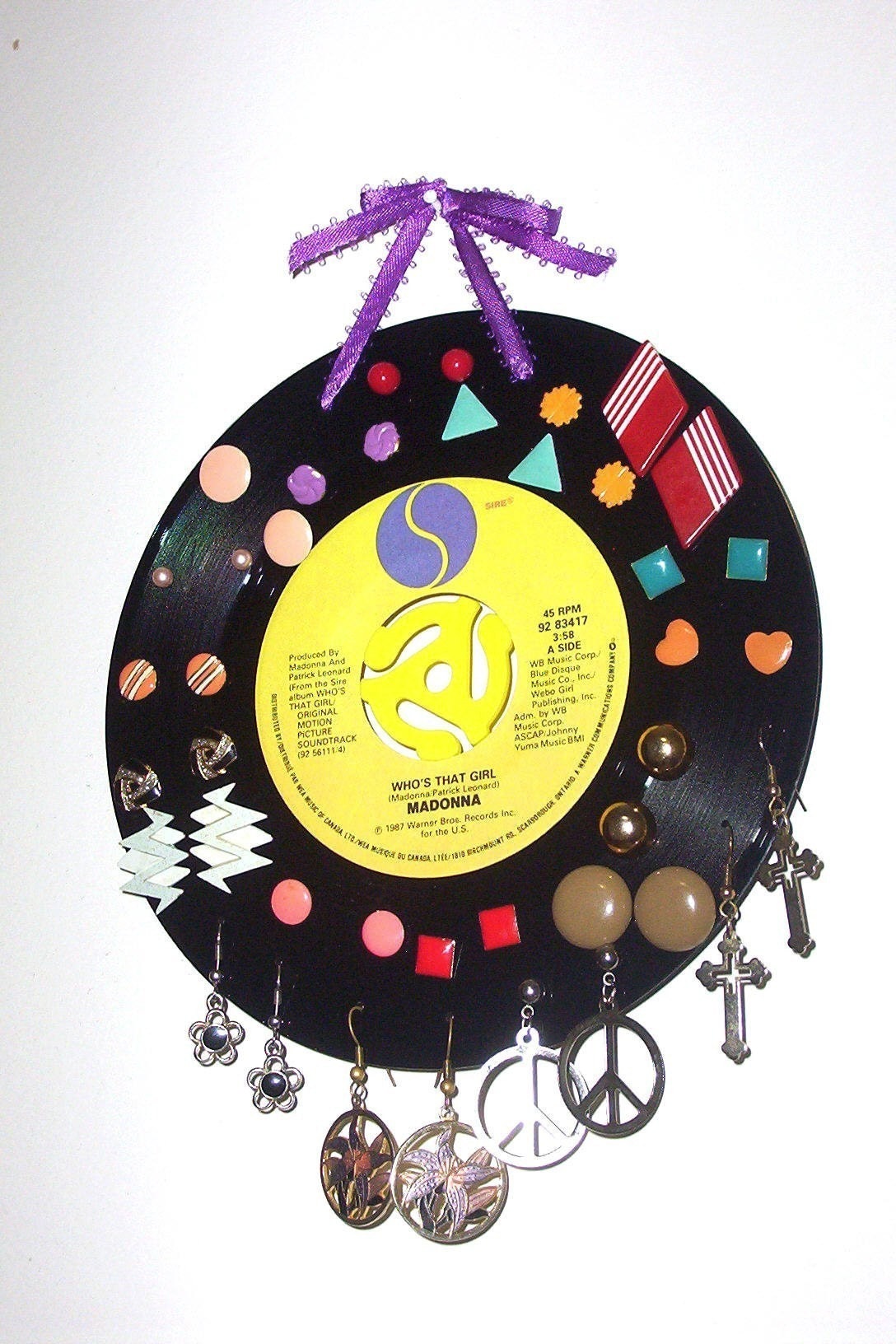 Record Earring Display Holder California Girls