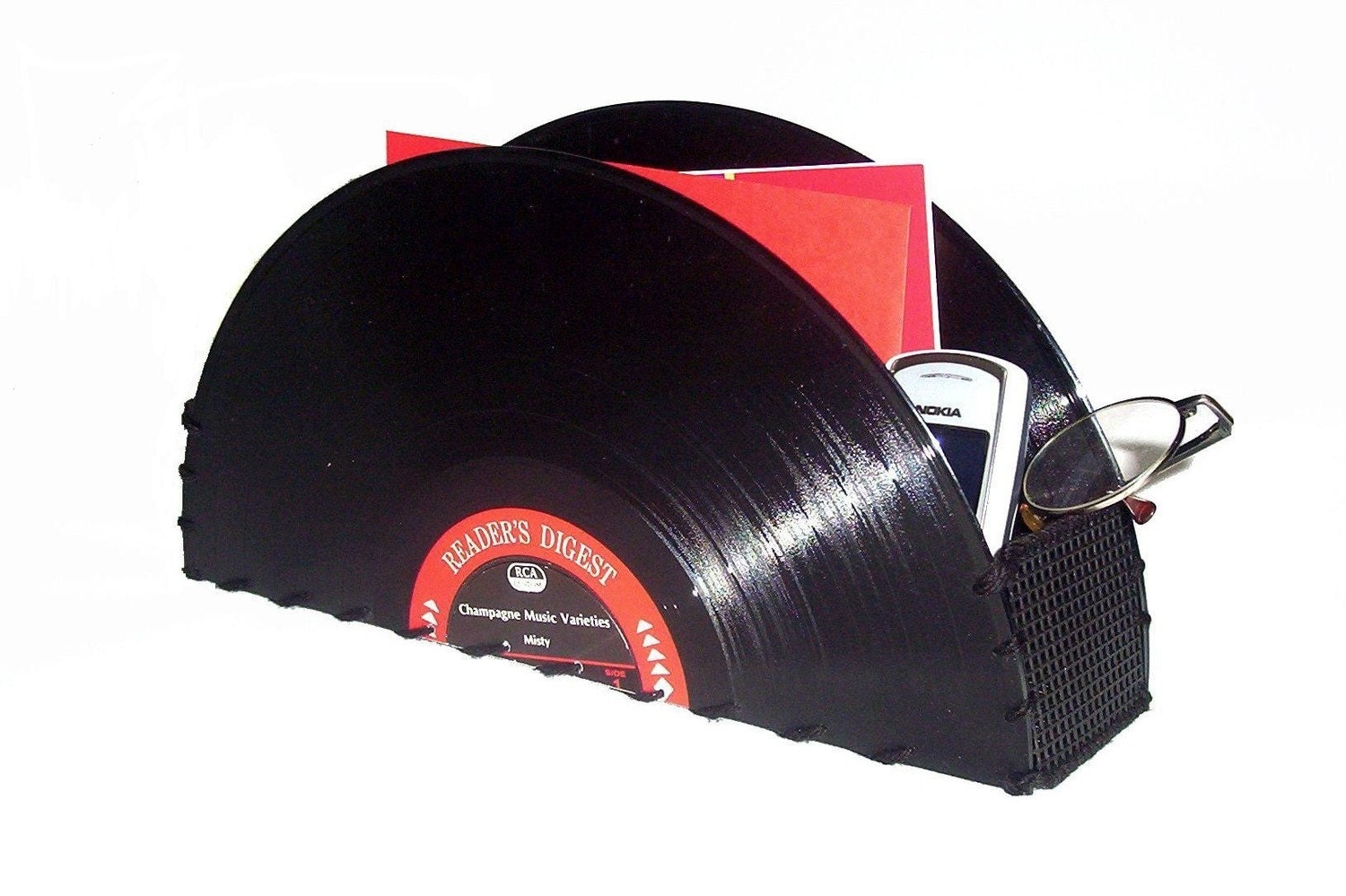 Vinyl Record Storage Container for Accessories Record Album  Organizer Retro Home Decor Vintage LP
