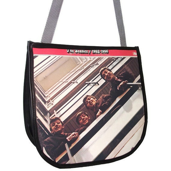Beatles Vinyl Record Purse 1962-1966 Beatles Record Album LP Handbag