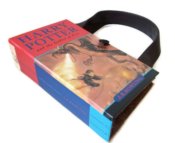 Book Purse Harry Potter Goblet of Fire Book Handbag Vintage Purse Clutch
