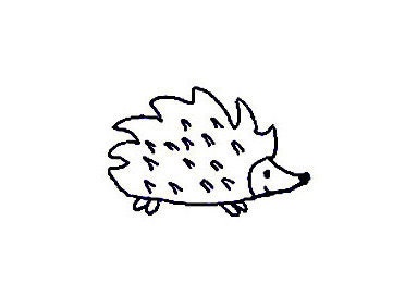 Hedgehog Rubber Stamp