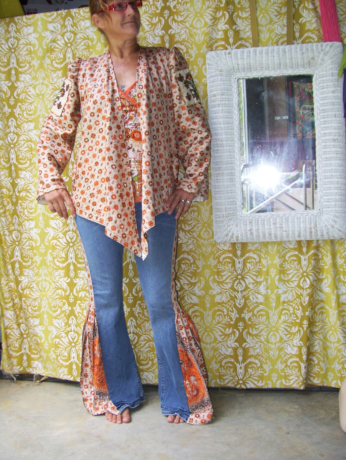 Hippie Bell Bottom Jeans Custom Order with YOUR Jeans