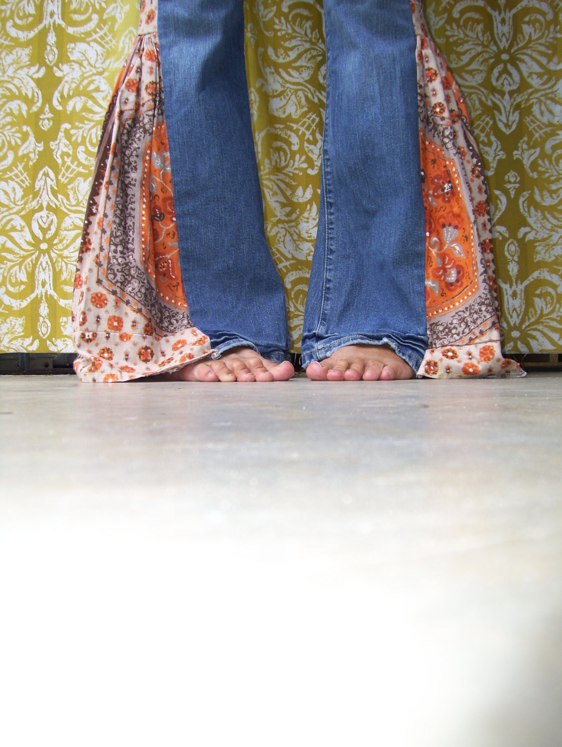 Hippie Bell Bottom Jeans Custom Order with YOUR Jeans