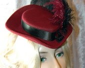 Burgundy Tear Drop Hat, Noxenlux Chapeaux