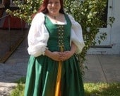 RenaissanceFaire Fantasy SCA Irish Dress WOOL