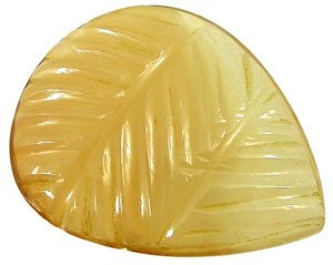 Huge Stunning Huge Carved Pear Agate Carving Cabochon 29x24mm 25.85 Ct.