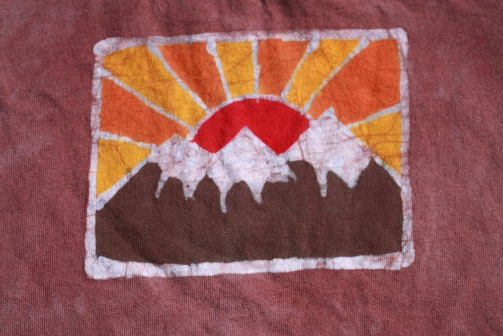Batik Sun and Moon Romper- 6mths or 12mths FREE SHIPPING