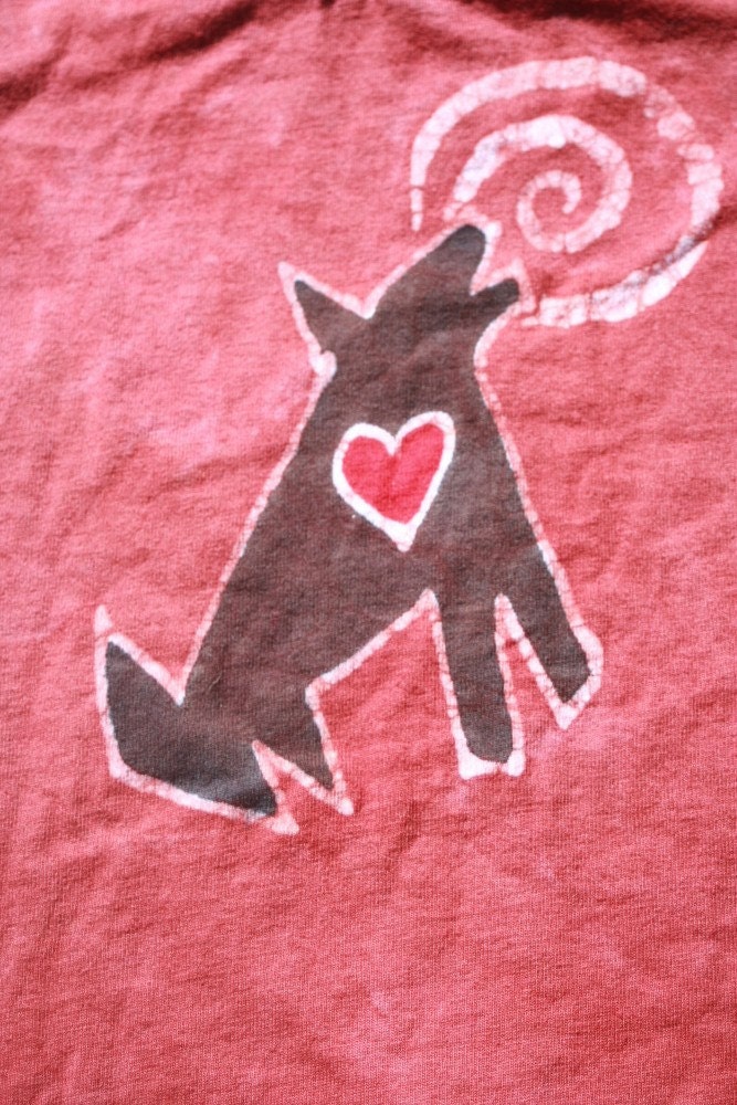 Batik Inner Wolf Romper- 6mths or 12mths FREE SHIPPING
