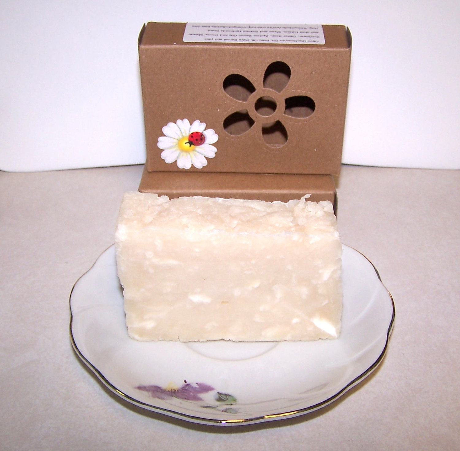White Lilly and Amber Olive oil soap for sensitive skin Artisan made