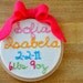 a little something-birth announcement hoop