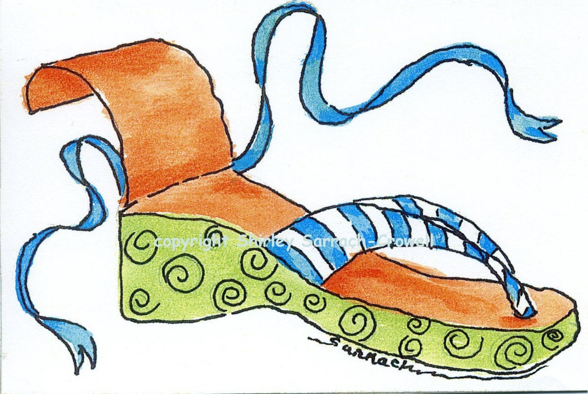 Watercolor Print - Sunshoe
