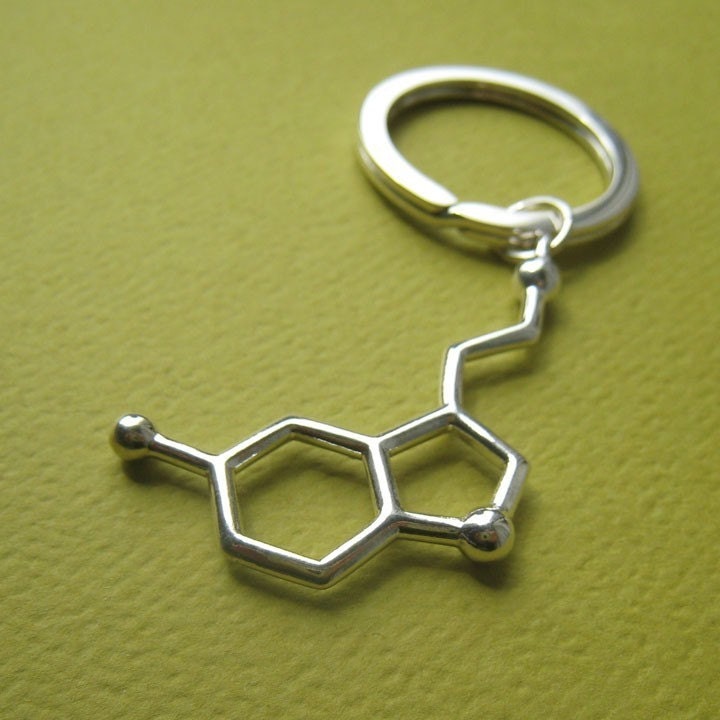 Serotonin Keychain - gift of happiness