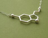 serotonin necklace - for happiness - with link chain