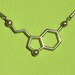 serotonin molecule necklace - for happiness