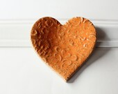 Wedding Heart Speckled Clay Ring Dish - MissPottery Wedding Heart Speckled Clay Ring Dish - MissPottery