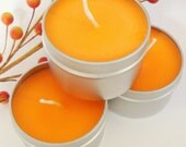 Pumpkin Spice Soy Wax Candle - Great Travel Size and Makes a Great Fall Gift
