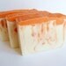 Blood Orange Soap - Shea Cocoa Butter Vegan Shaving Unisex Scent Stocking Stuffer Custom Wrapping Sale