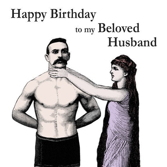 I Love My Husband Birthday Card