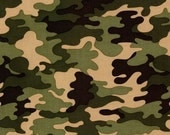 Robert Kaufman Patriots Jungle Camo Fabric - By the Yard