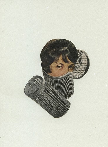 Enmeshed.  Limited edition print of an original collage by Vivienne Strauss.