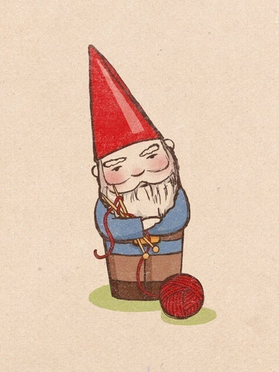 Knitting Gnome (large)