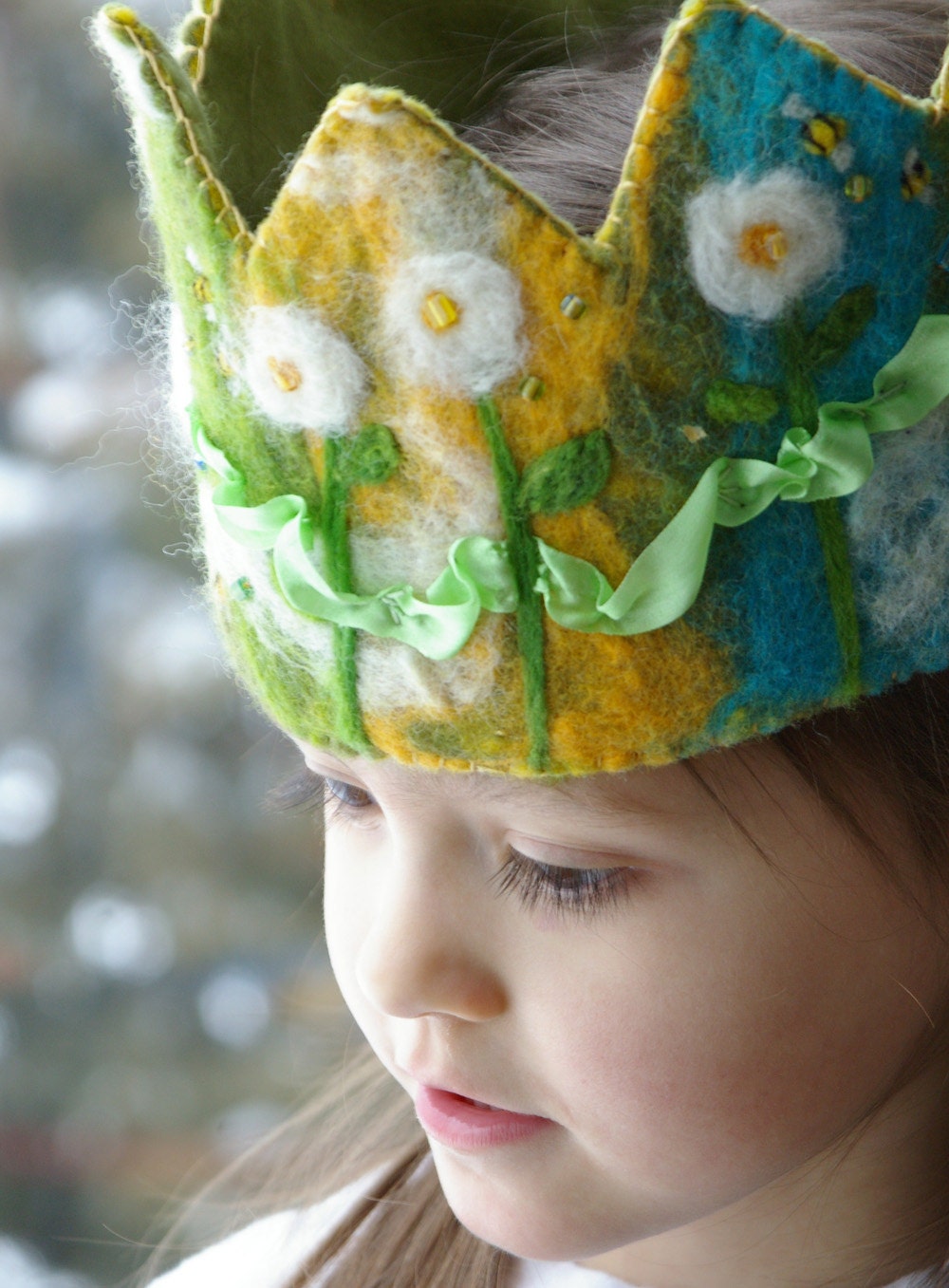 Birthday Crown: Custom Made Waldorf Style Wool Crown (DEPOSIT on Custom Work)