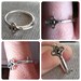 Skeleton Key Sterling Silver Ring - sizes 6, 7, 8 available