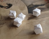 Origami Lanterns - Handmade Paper Lanterns - White - Set of 50