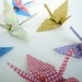 Large Origami Cranes - Package of 14 - Assorted Coloured Patterns