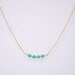Icing - tiny turquoise beads delicate 14k gold filled chain necklace - simple everyday jewelry  gift for her