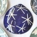 Appetizer plate Teal Rain drop plate