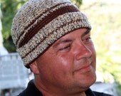 Pattern Directions for making a Man's Watchman Crochet Cap PDF Pattern