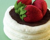 Felt Food Pancakes and Strawberries