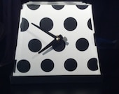 polka dot box clock
