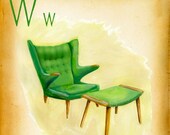 Modern Design Deck-W is for Wegner (Papa Bear) - small print