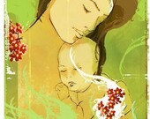 Mothering - Painted Ladies Series Print