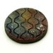 Matte Rough Honeycomb Raku Fired Ceramic Cabochon Tile Raku Jewelry Supplies Handmade by MAKUstudio