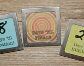 CUSTOM Vintage Slide Frame Dry Erase Countdown Magnet